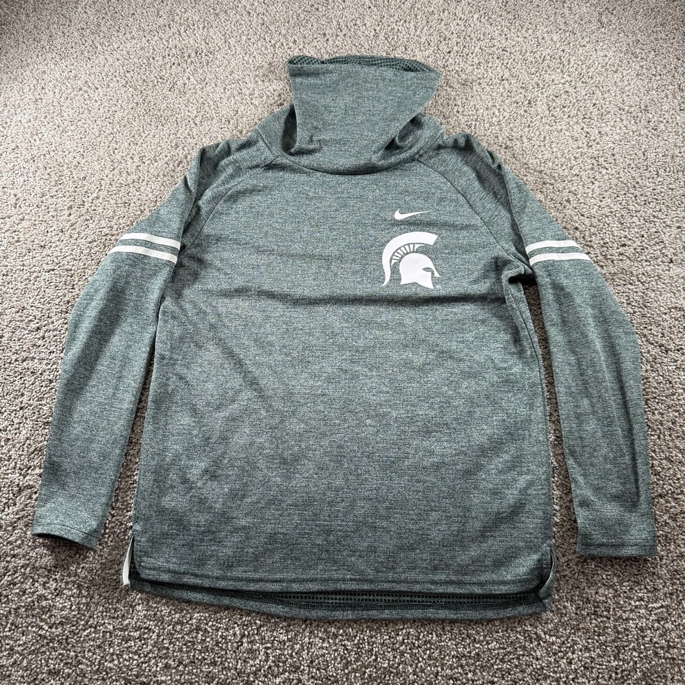 Michigan State Spartans Nike Sweater‎ Adult Medium Therma Cowl Neck Long Sleeve